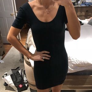 American apparel black tight top/dress
